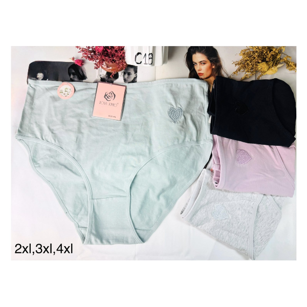 Majtki damskie Roz 2XL-4XL, Mix kolor Paczka 24 szt